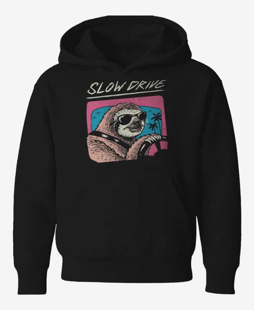 Poleron de niño Negro de Slow Drive