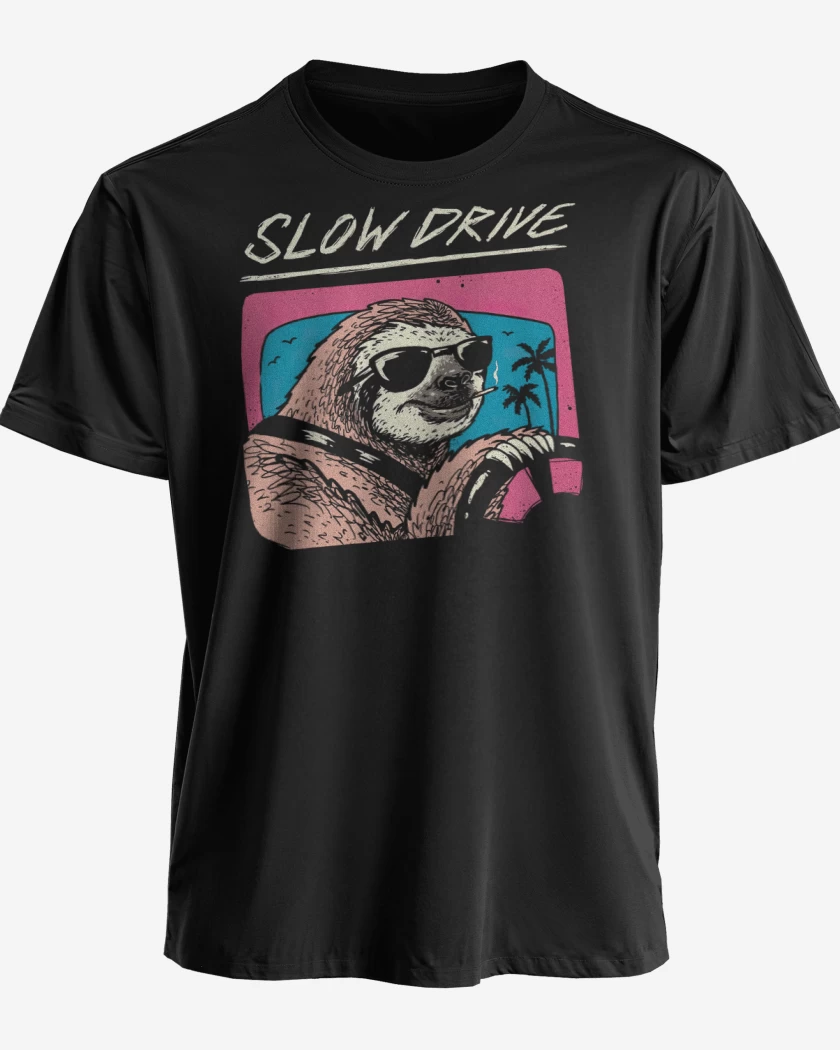 Polera premium Negro de Slow Drive