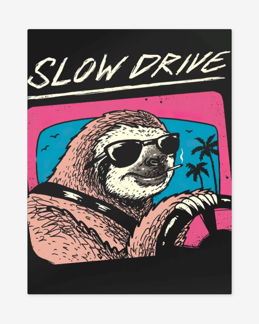 Print metalico Negro de Slow Drive