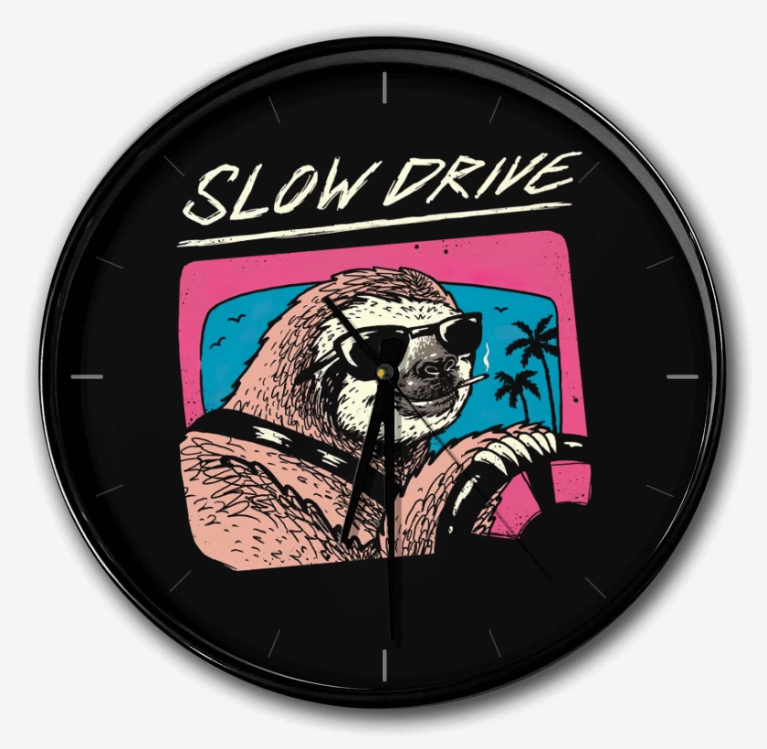 Reloj Negro de Slow Drive
