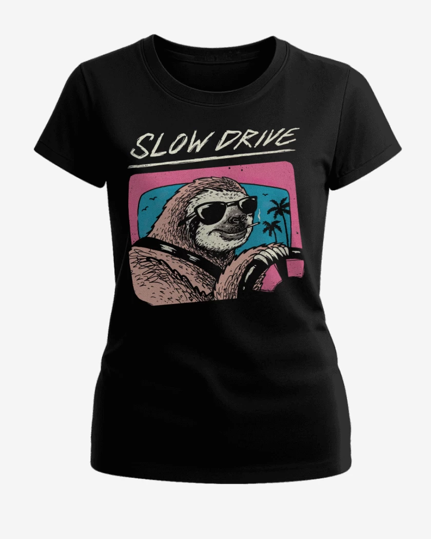 Polera de Mujer Negro de Slow Drive
