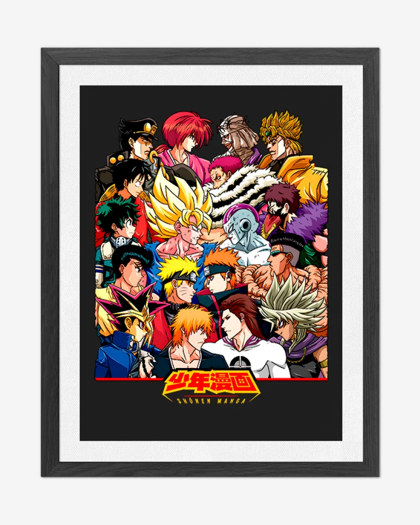 Cuadro decorativo Shonen Manga Vs