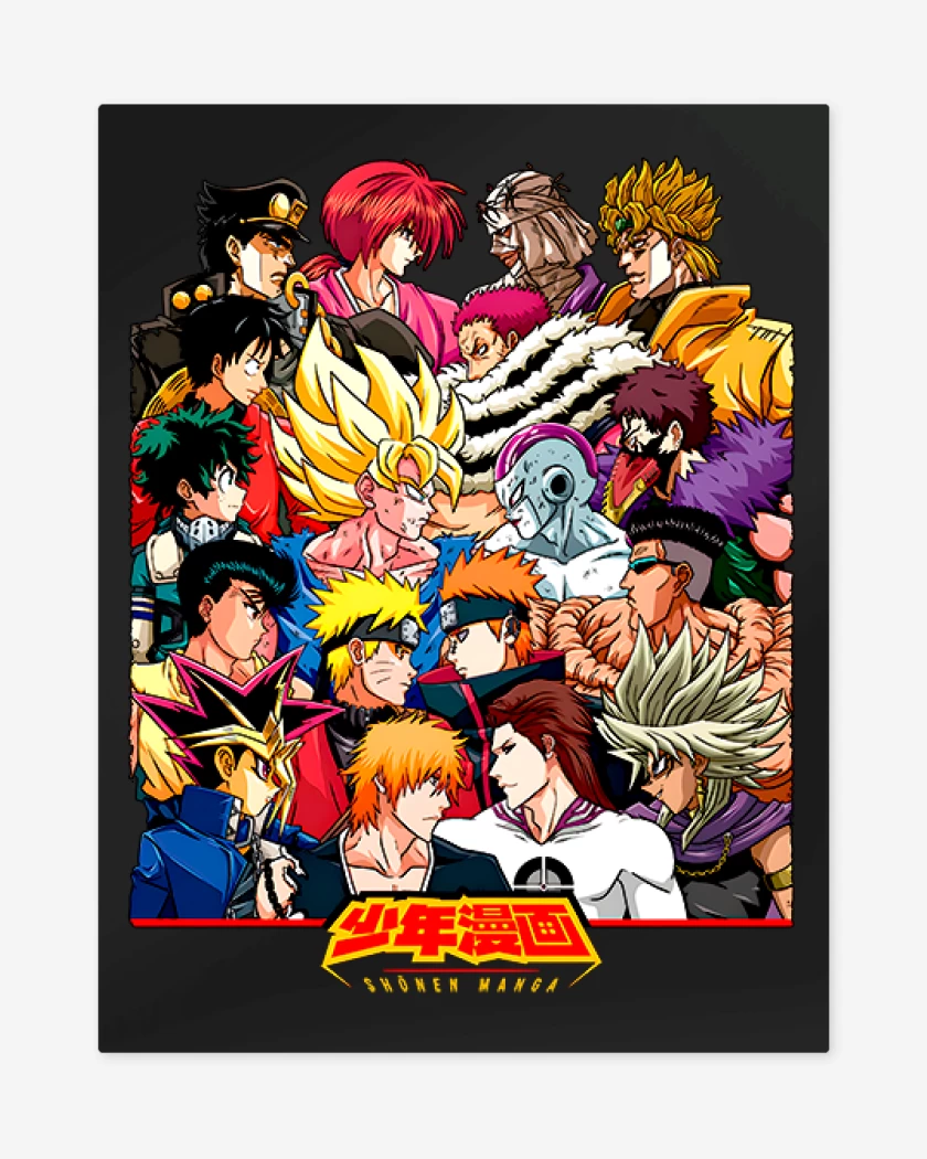 Print metalico Shonen Manga Vs