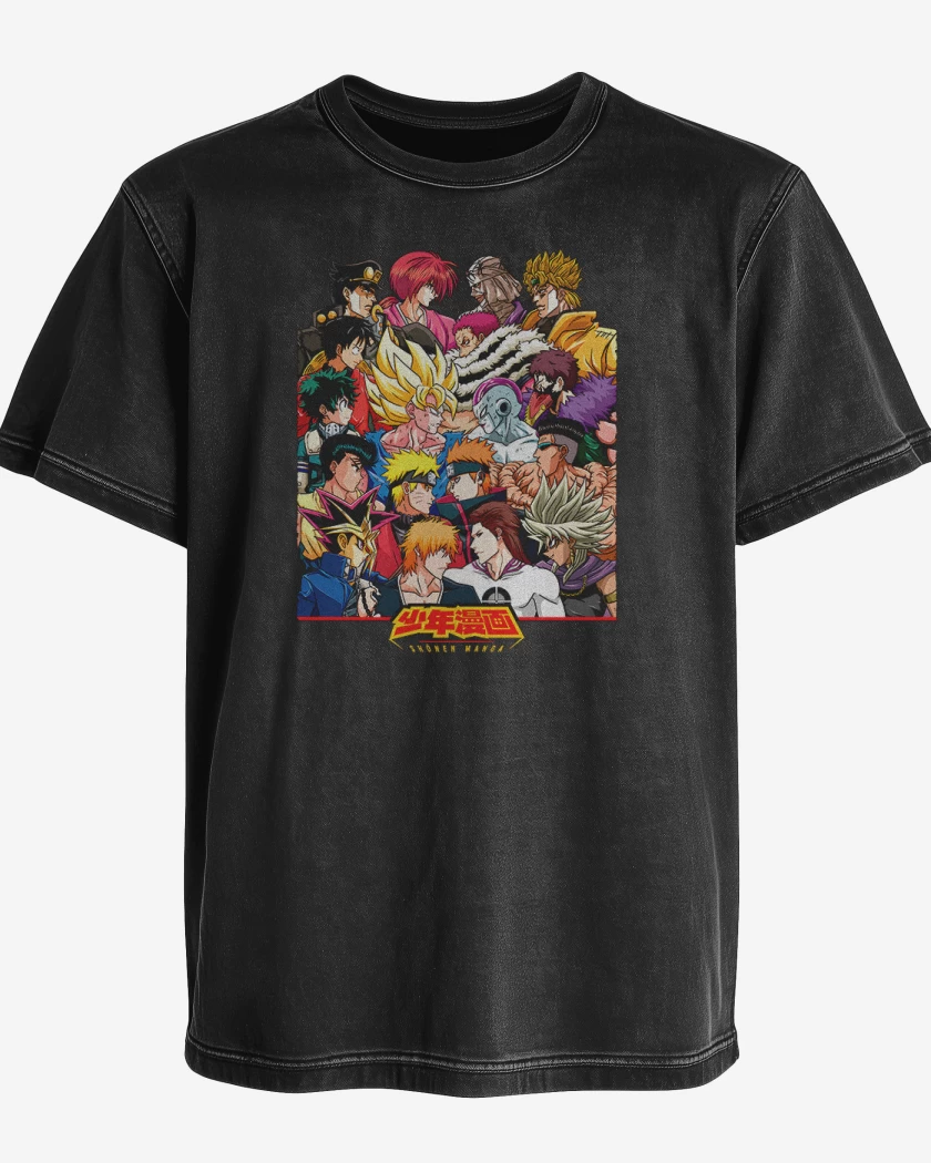 Polera desgastada Shonen Manga Vs