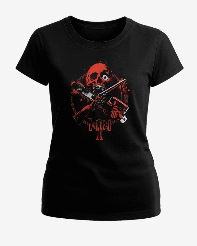 Polera de Mujer Negro de Evil Dead II