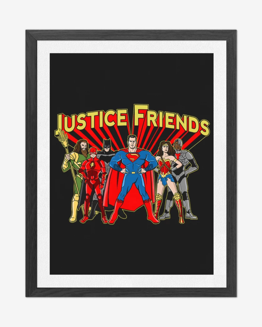 Cuadro decorativo Negro de Justice Friends