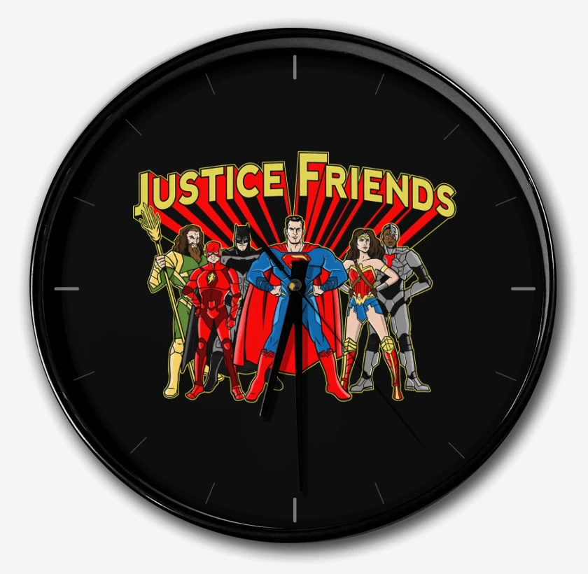 Reloj Negro de Justice Friends