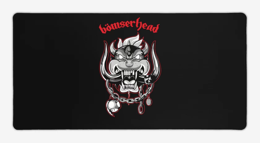 Mouse pad Gamer Negro de Bowserhead
