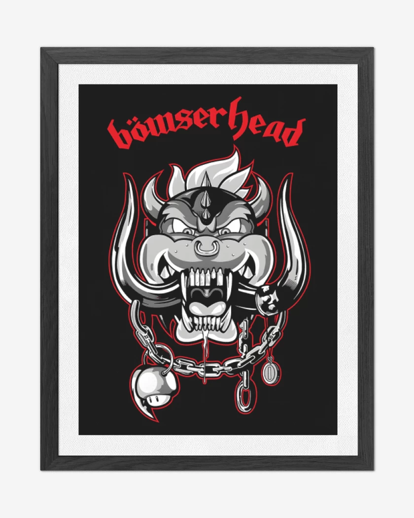 Cuadro decorativo Negro de Bowserhead