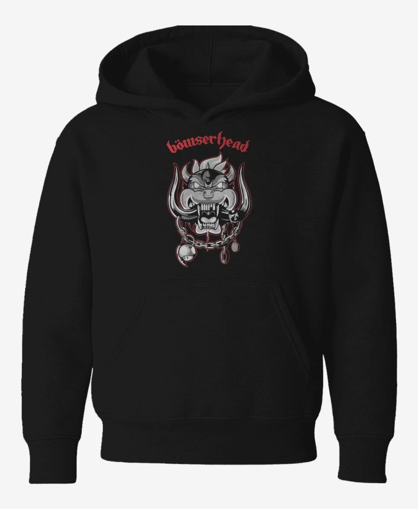 Poleron de niño Negro de Bowserhead