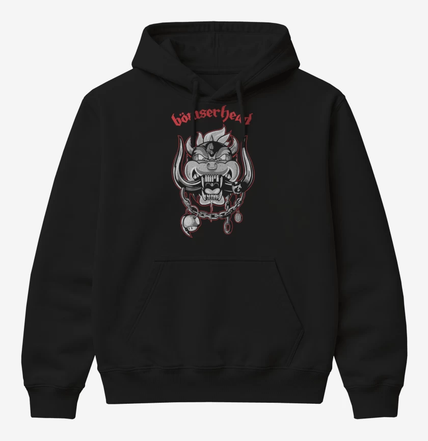 Poleron Canguro básico Negro de Bowserhead