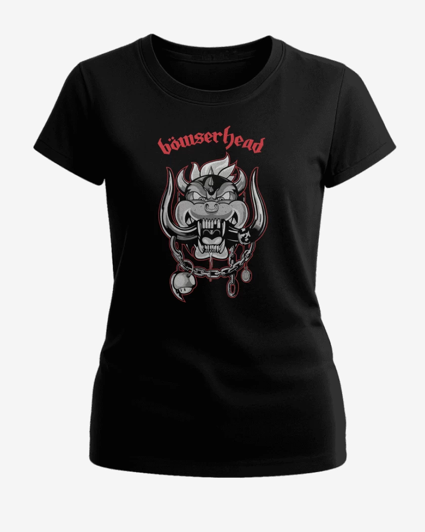 Polera de Mujer Negro de Bowserhead