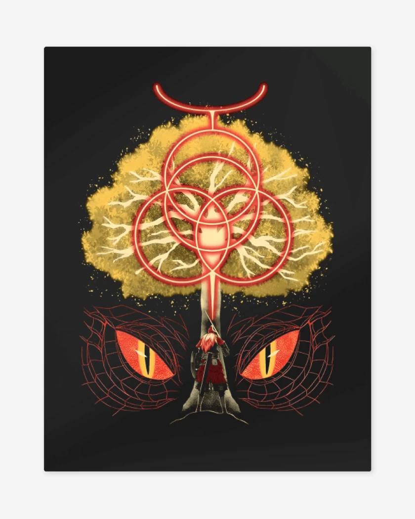 Print metalico Negro de The Erdtree 