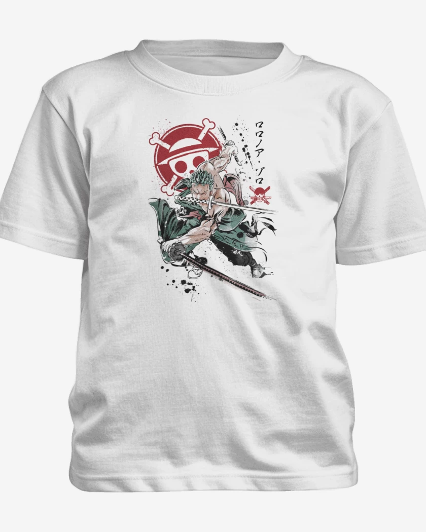 Polera de niño Blanco de Roronoa Zoro