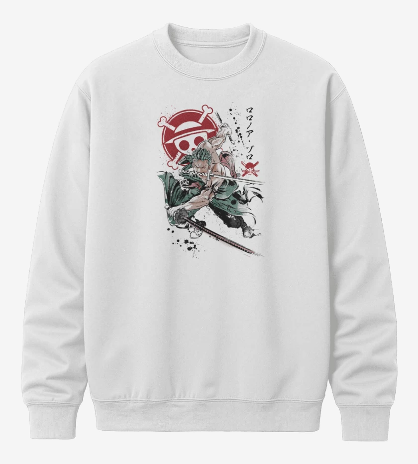 Poleron polo Blanco de Roronoa Zoro
