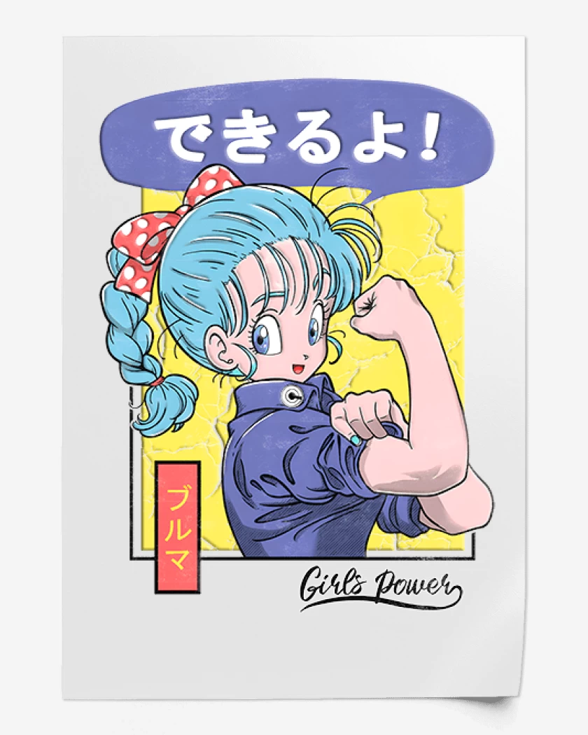 Print Bulma Girl Power