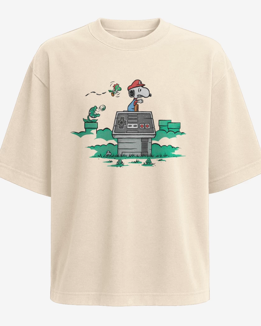 Polera Oversize Snoopy bigote