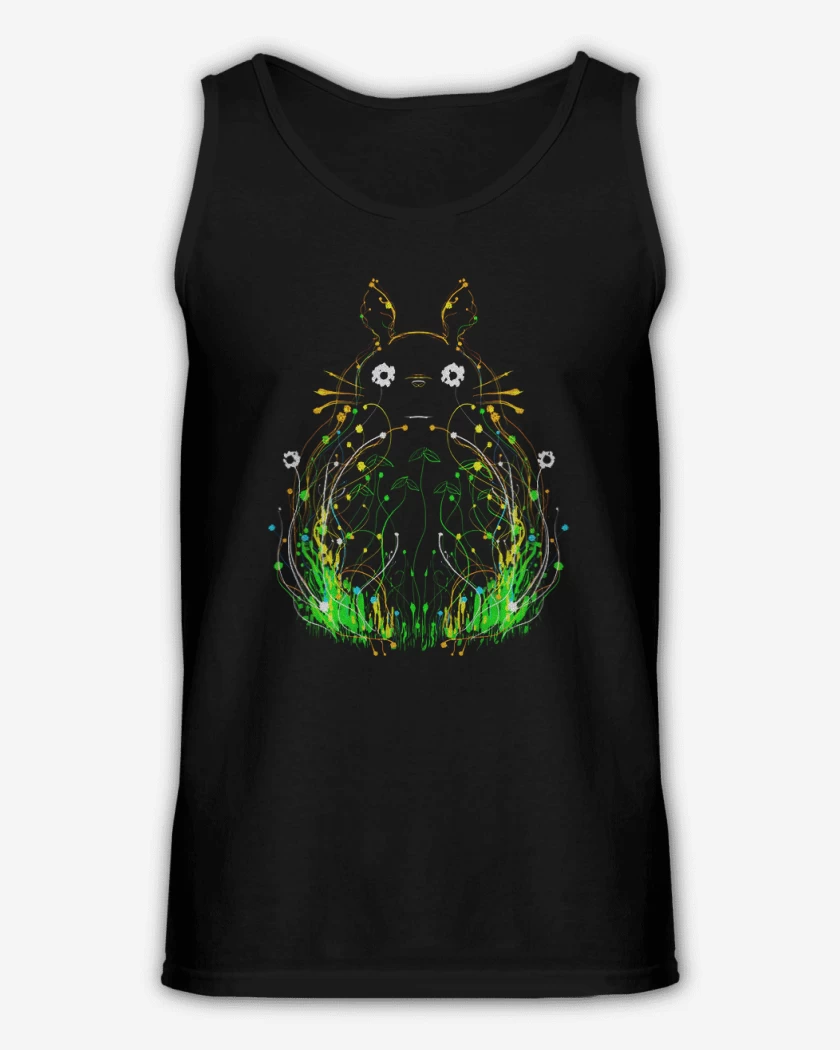Sudadera Negro de Totoro lineas brillantes