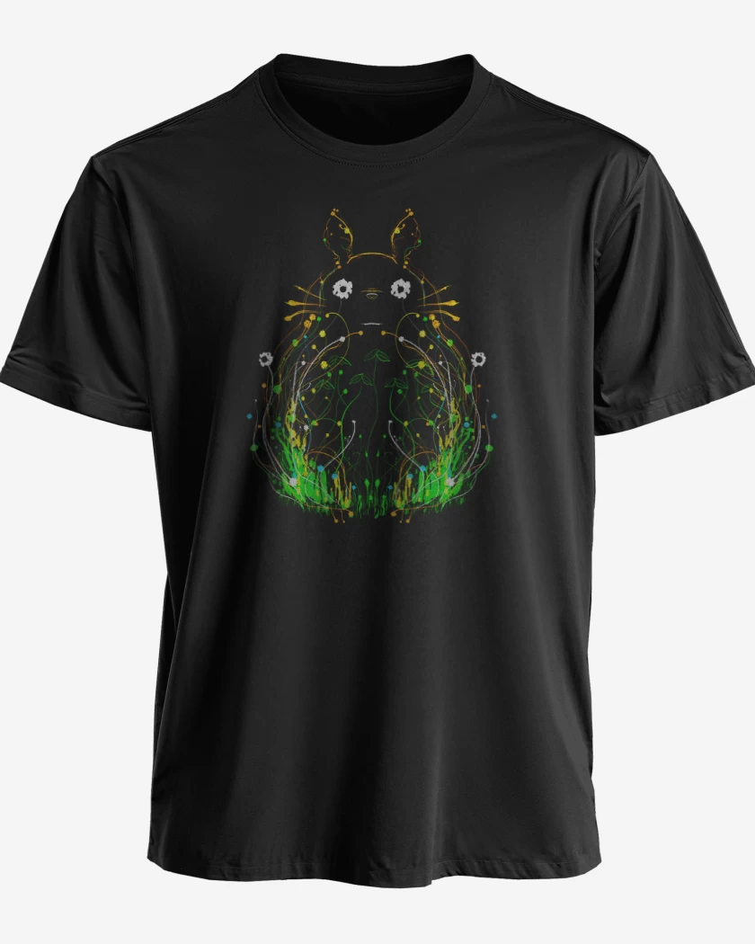 Polera Totoro lineas brillantes