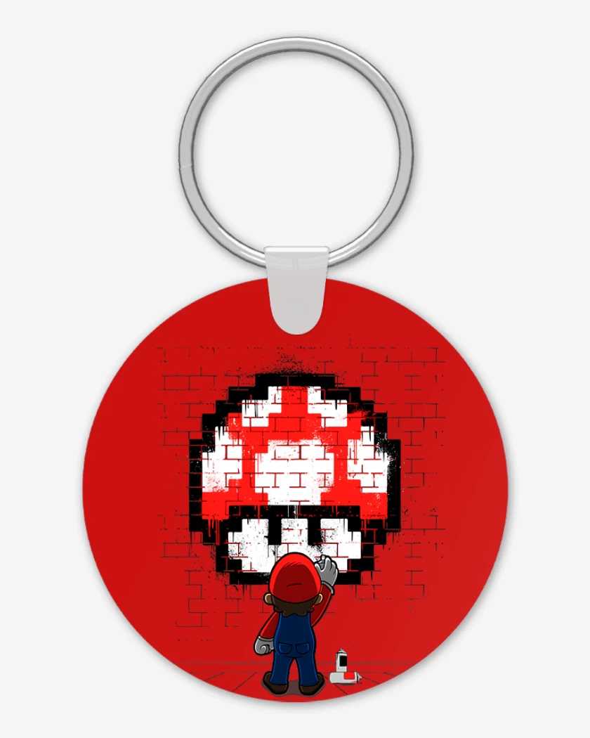 Llavero Bigote Grafiti