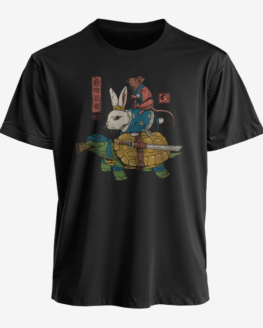 Polera Ratto Kame y usagi Ninjas