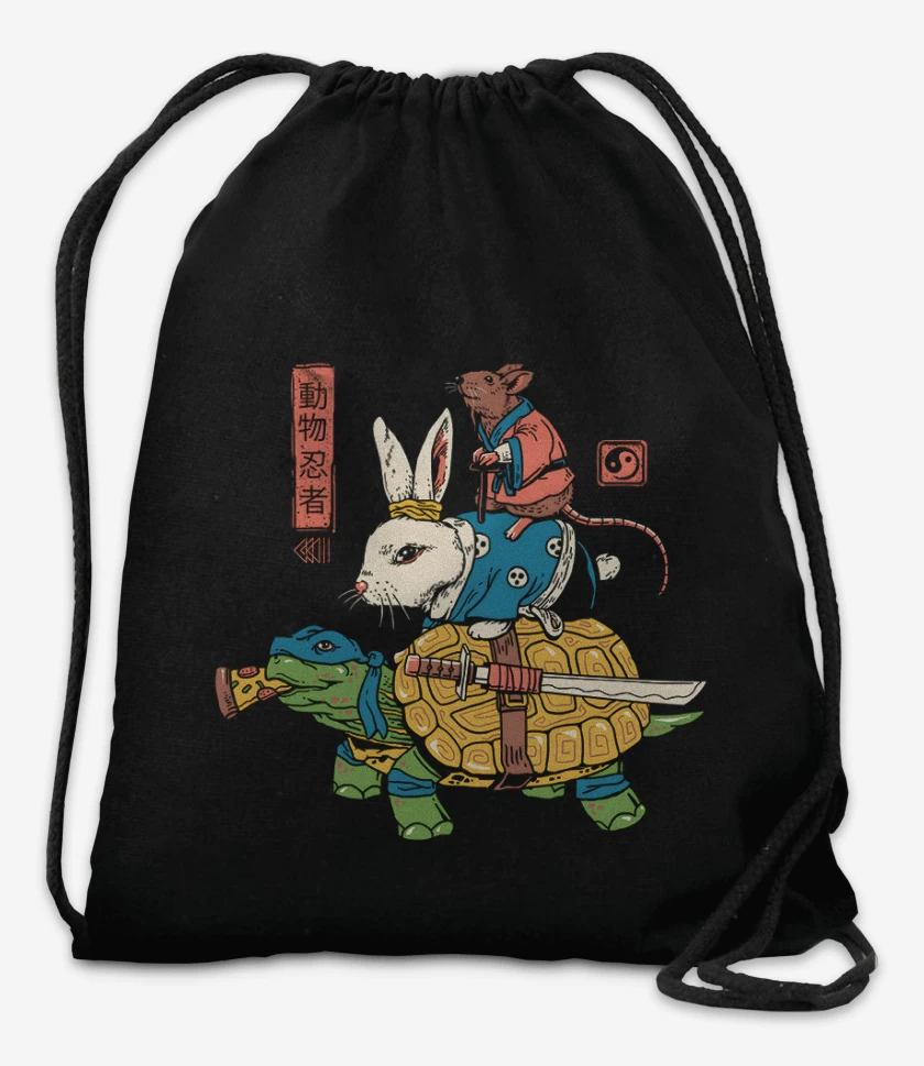 Mochila Ratto Kame y usagi Ninjas