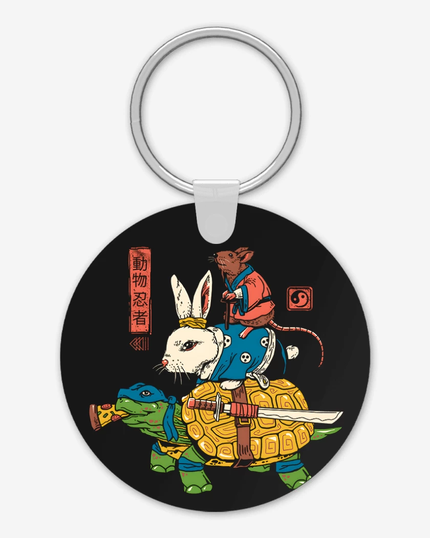 Llavero Ratto Kame y usagi Ninjas