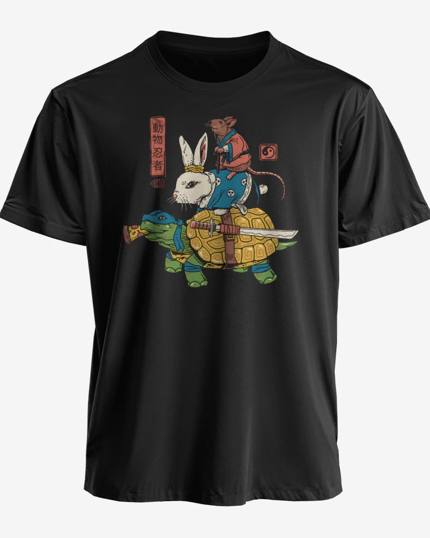 Polera premium Ratto Kame y usagi Ninjas