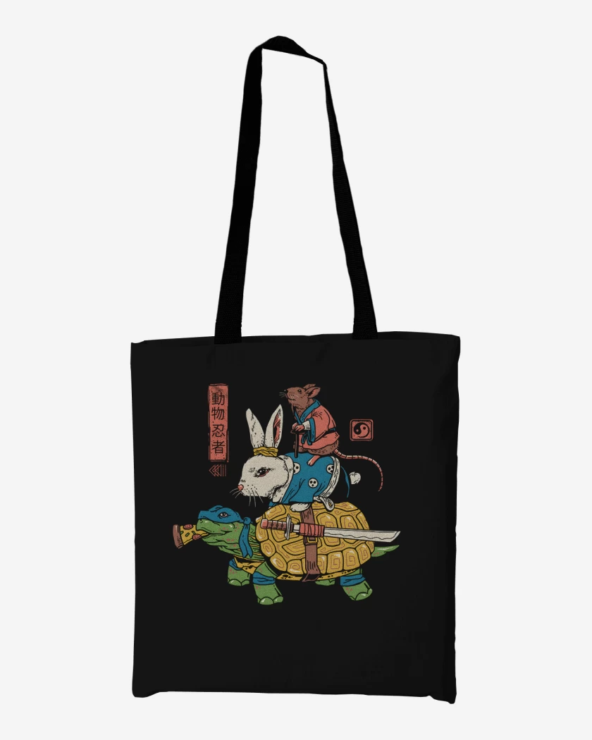 Totebag Ratto Kame y usagi Ninjas