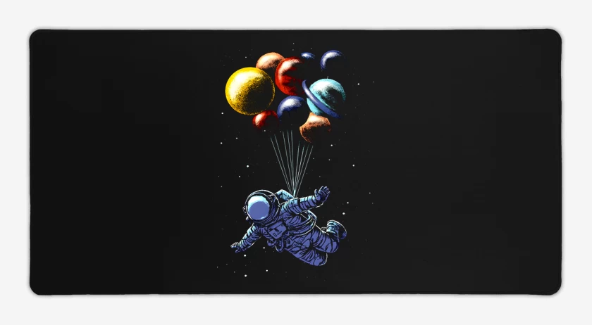 Mouse pad Gamer Negro de Astronautita