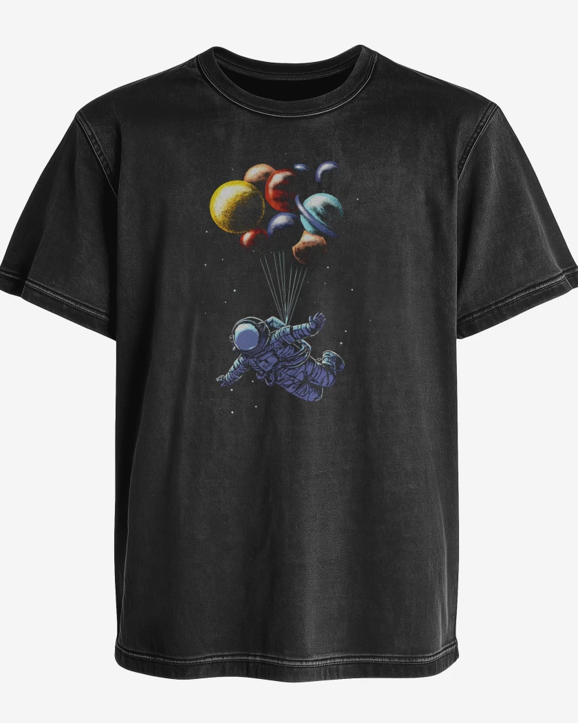 Polera desgastada Astronautita