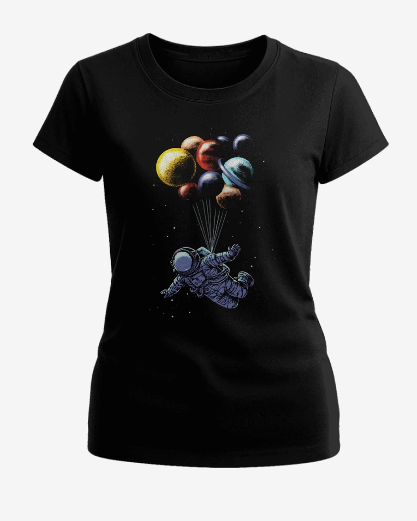 Polera de Mujer Negro de Astronautita