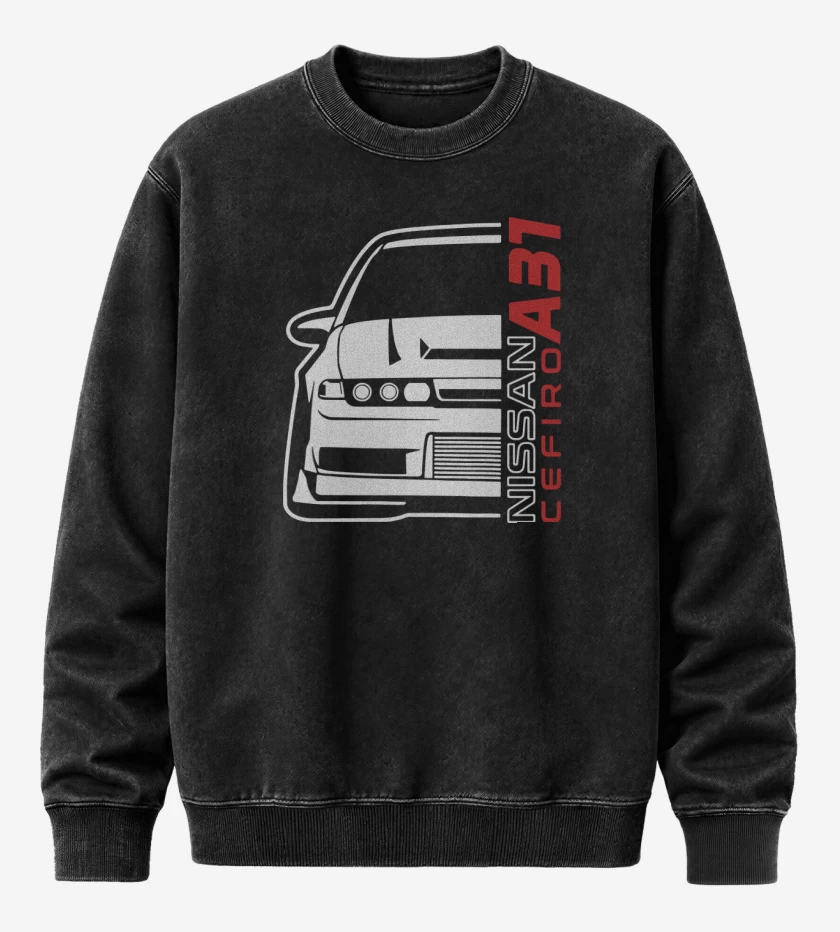 Poleron Polo Acid Wash Negro de Cefiro A31