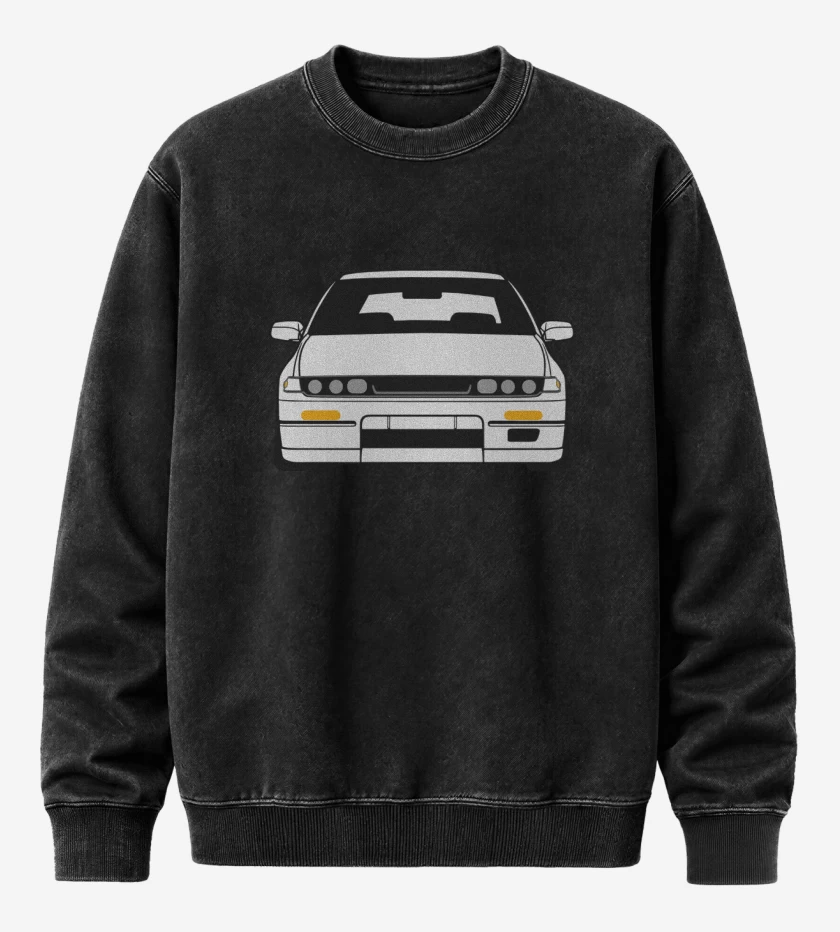 Poleron Polo Acid Wash Negro de Cefiro Autech