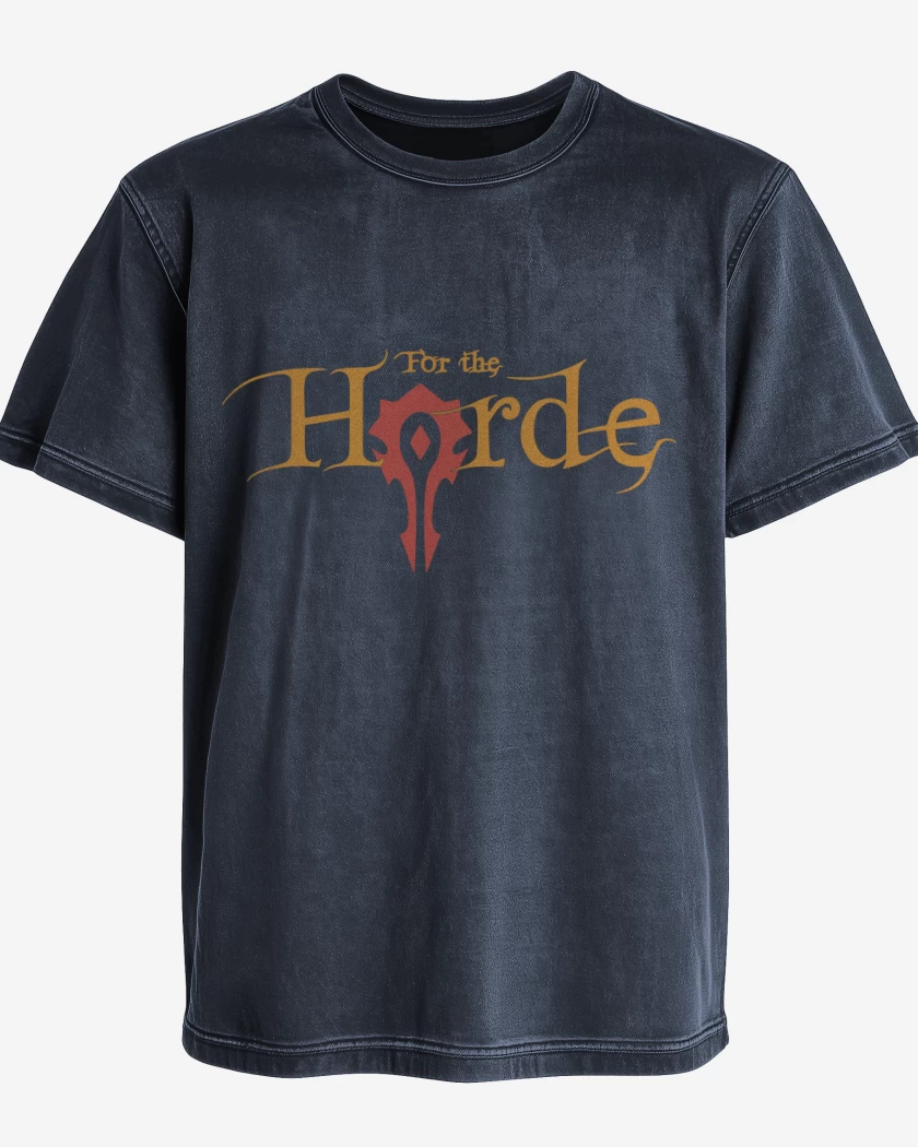Polera desgastada Azul Marino de For The Horde