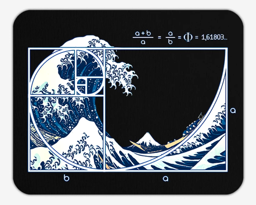 Mousepad La gran ola fibonacci