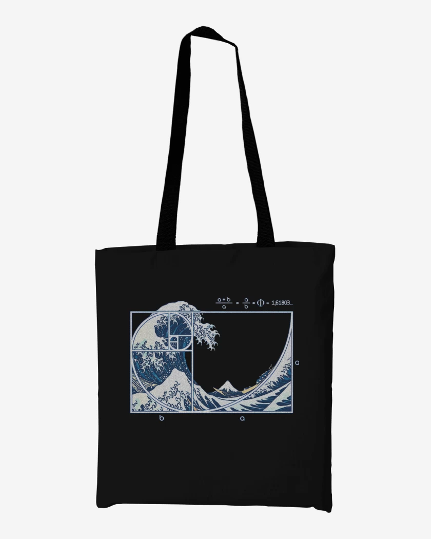 Totebag La gran ola fibonacci