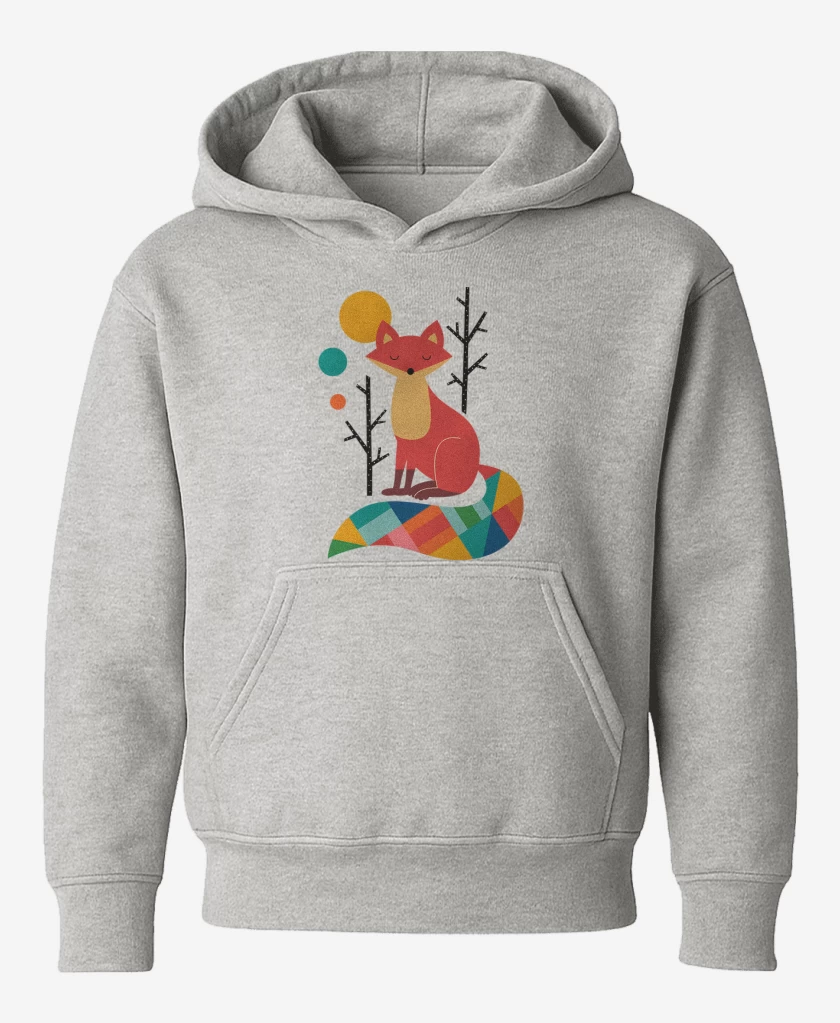 Poleron de niño Gris Melange de Zorro colores
