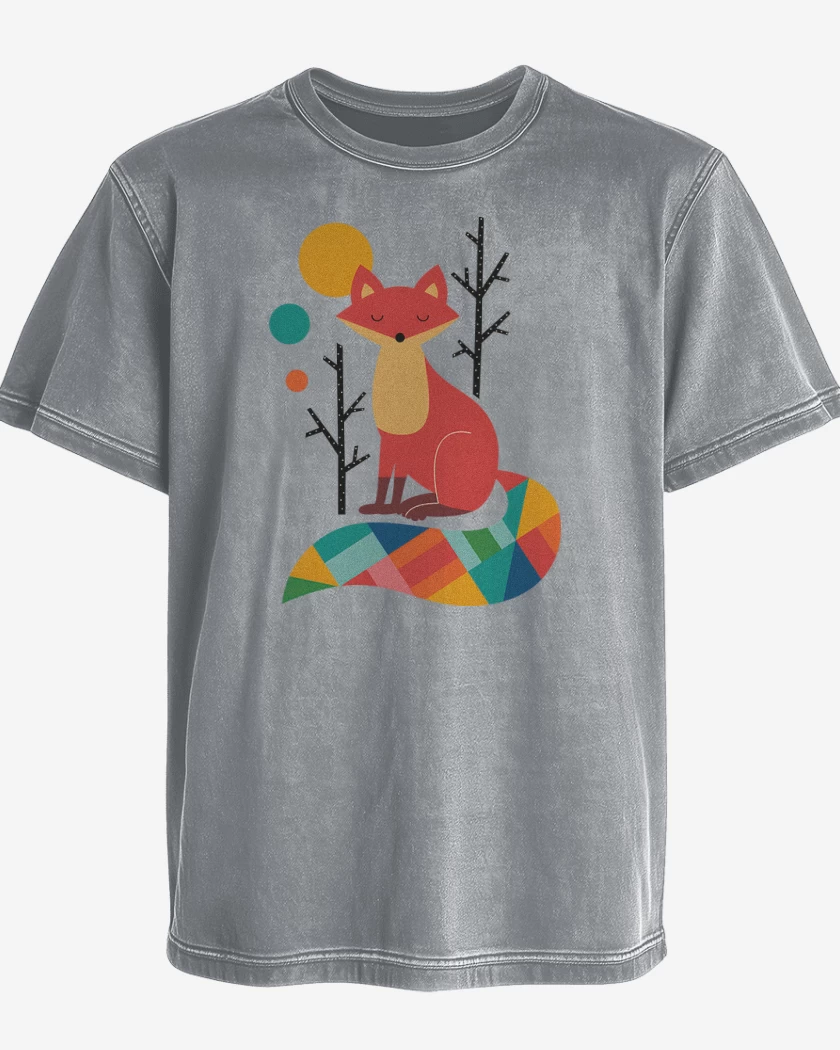Polera desgastada Zorro colores