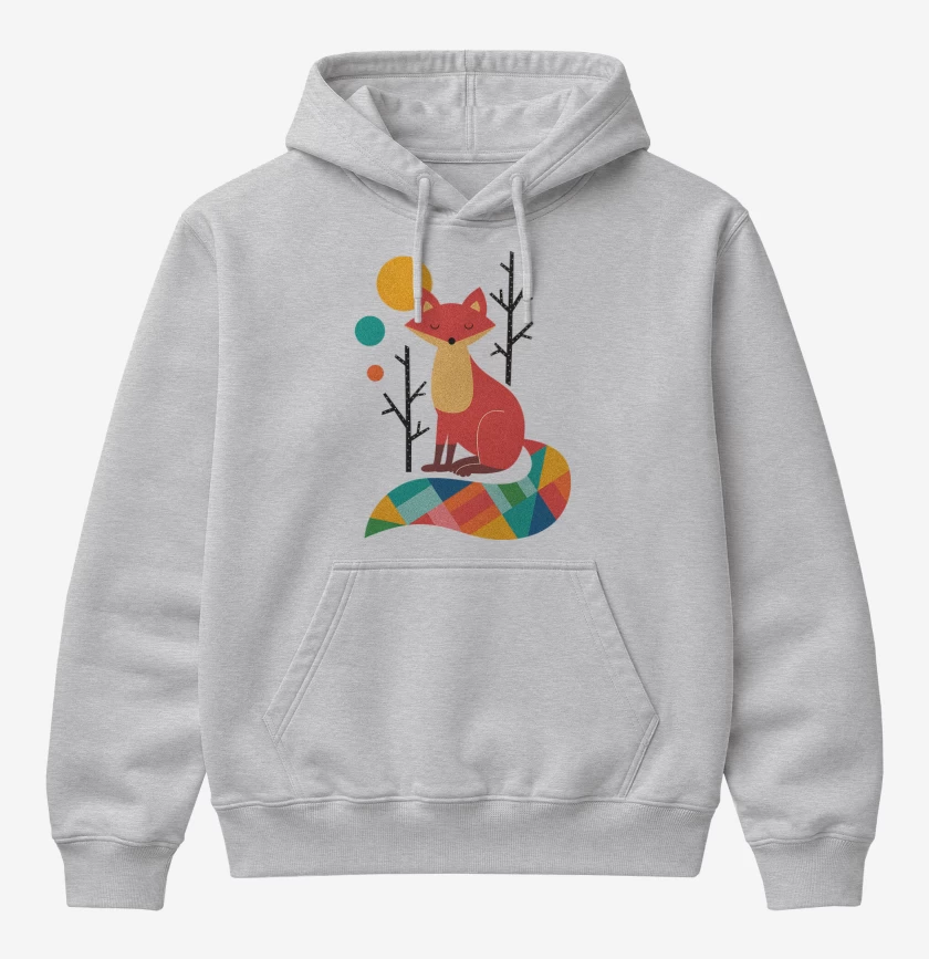 Poleron Canguro básico Gris Melange de Zorro colores
