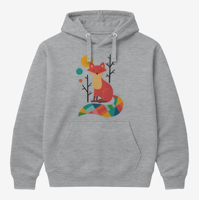 Polerón Canguro Gris Melange de Zorro colores