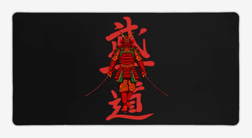 Mouse pad Gamer Negro de Samurai