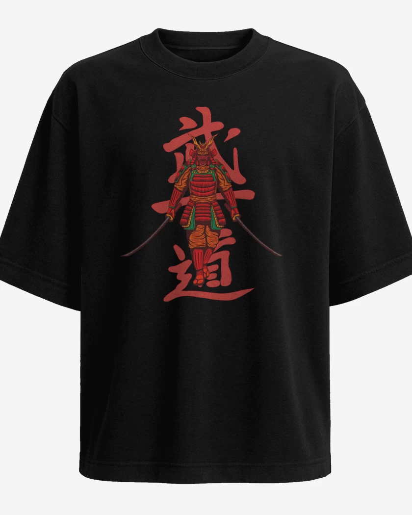 Polera Oversize Negro de Samurai