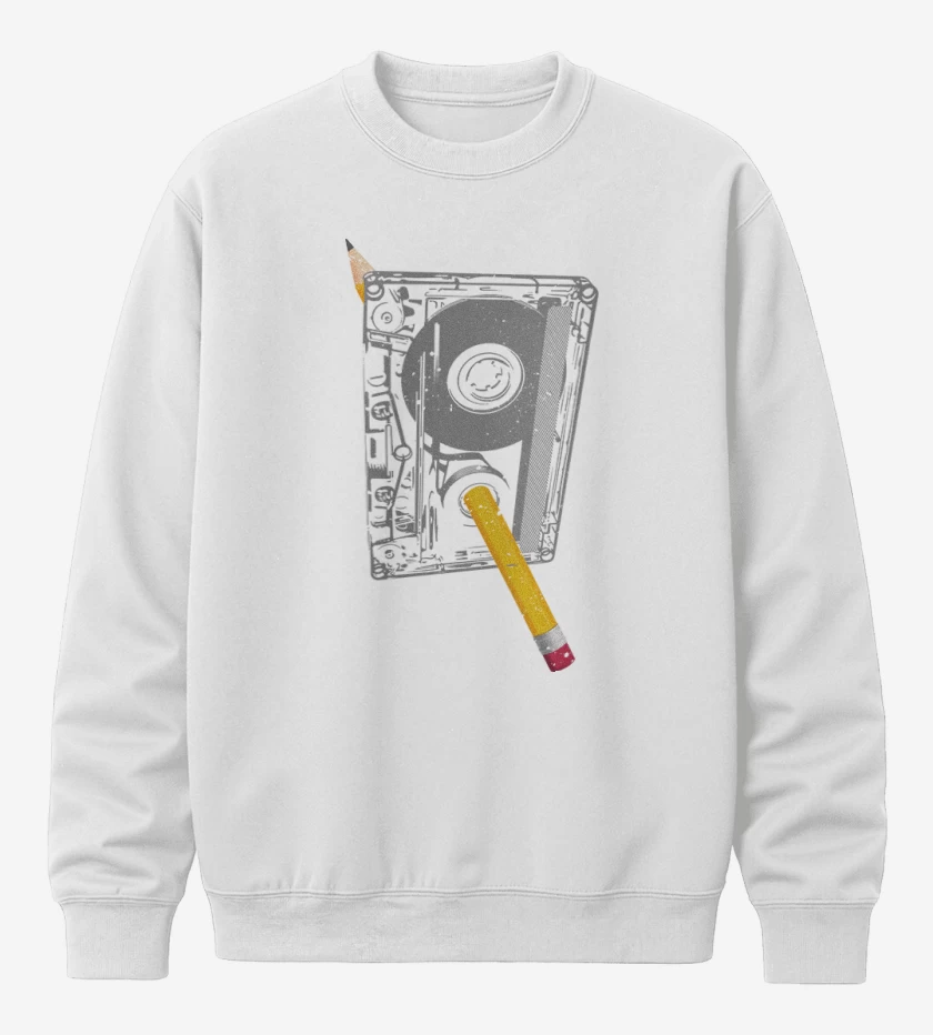 Poleron polo Blanco de Cassette Lapiz