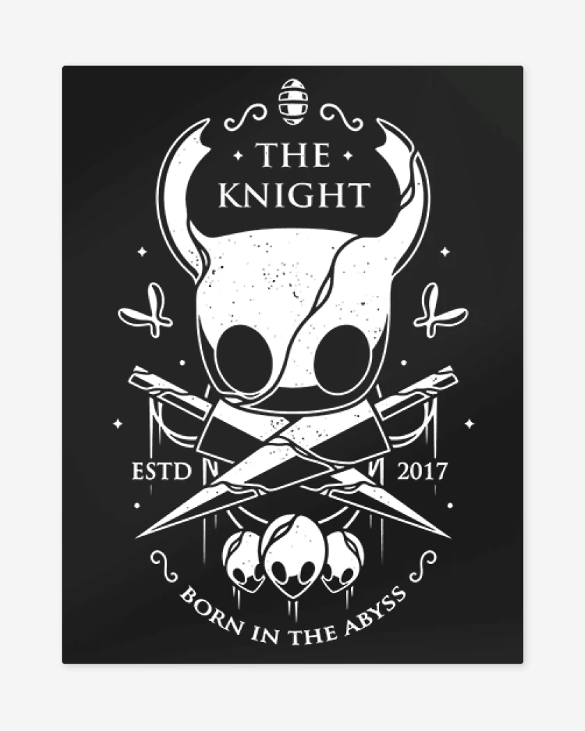 Print metalico Negro de Knight 