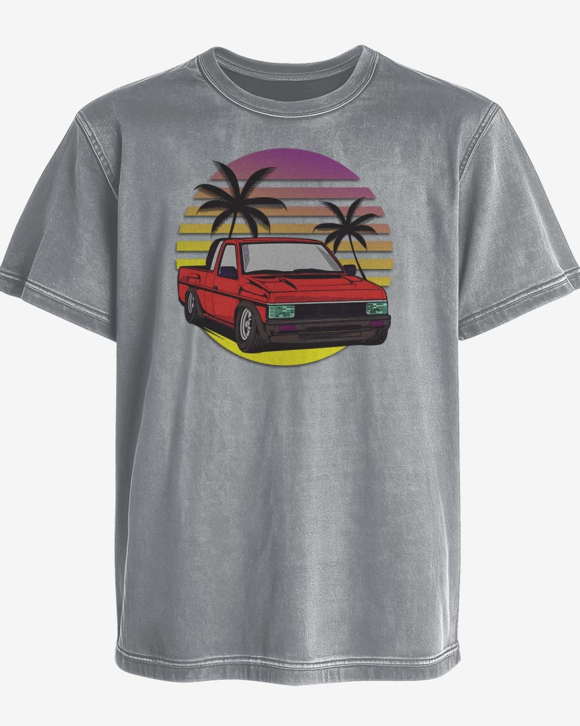 Polera desgastada Gris Melange de D21