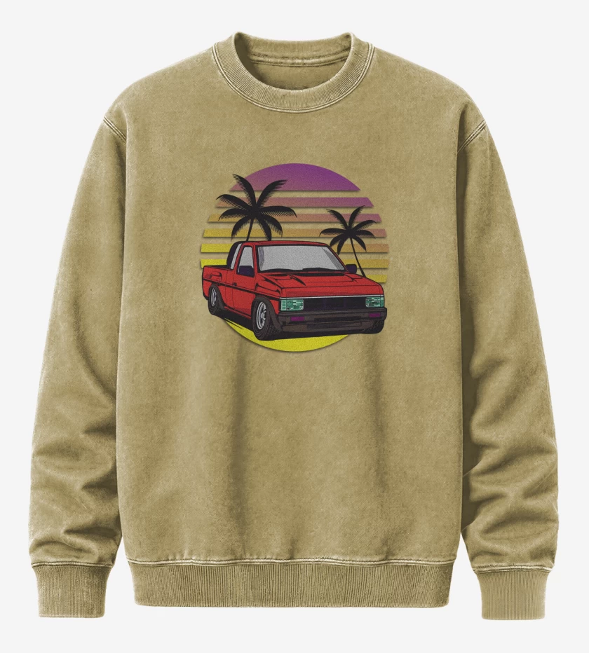 Poleron Polo Acid Wash Beige de D21