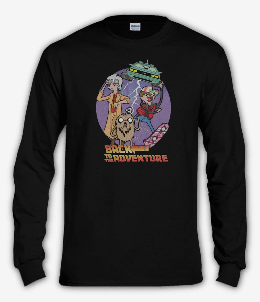Polera manga larga Negro de Volver a la Aventura