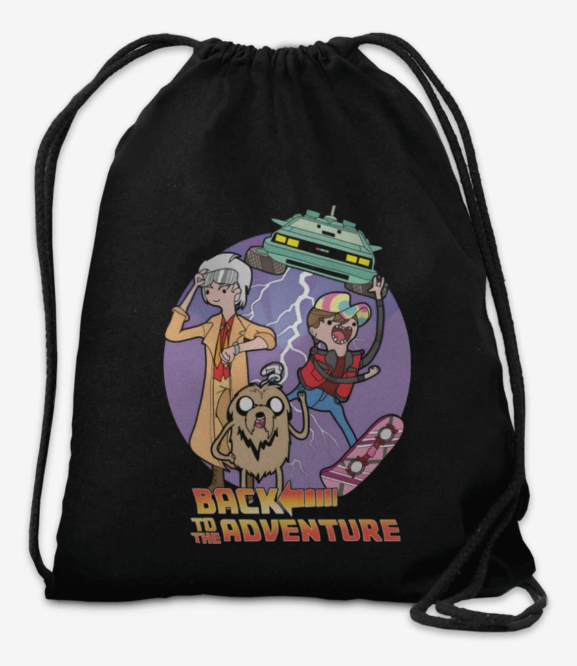 Mochila Negro de Volver a la Aventura