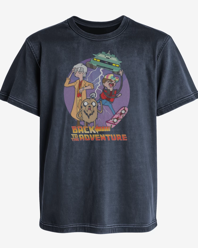 Polera desgastada Azul Marino de Volver a la Aventura